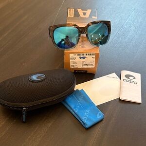 Costa tortoise Frames with Blue polarized Lenses Sunglasses